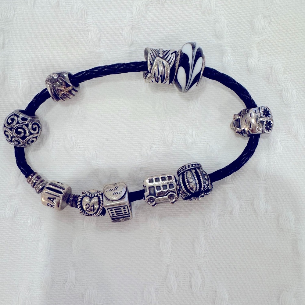 Leather pandora bracelet